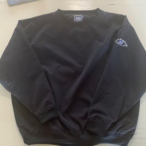 Men’s XL pullover/windbreaker, gently used, black, House of Scotland